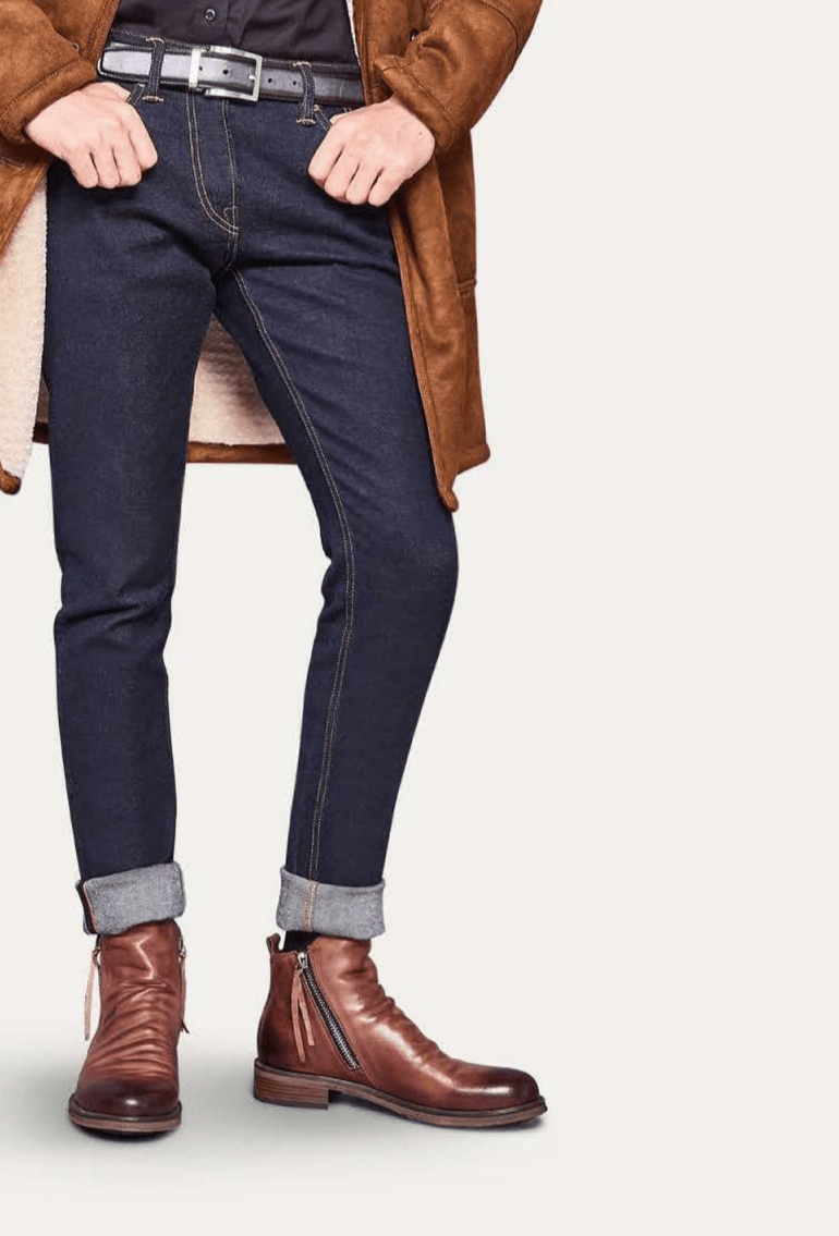 Bottes Chic pour Hommes en Cuir - Marie Montel