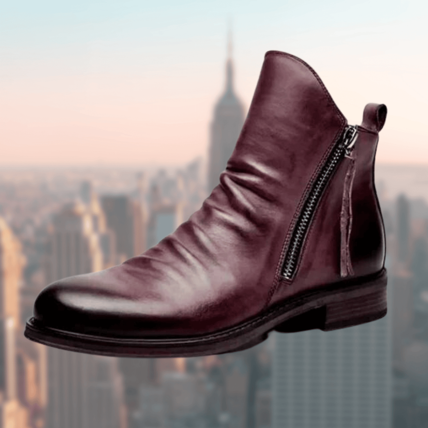 Bottes Chic pour Hommes en Cuir - Marie Montel