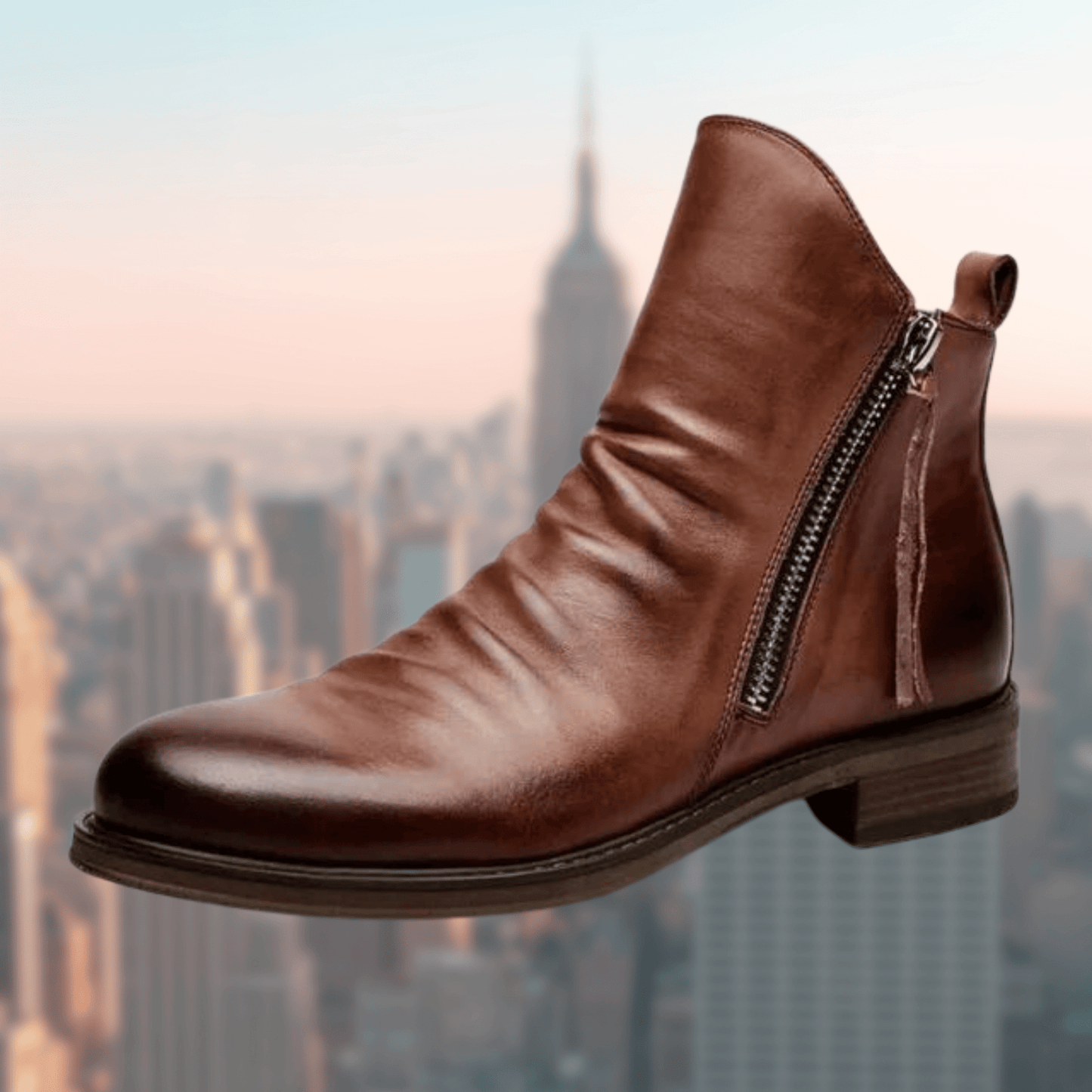 Bottes Chic pour Hommes en Cuir - Marie Montel