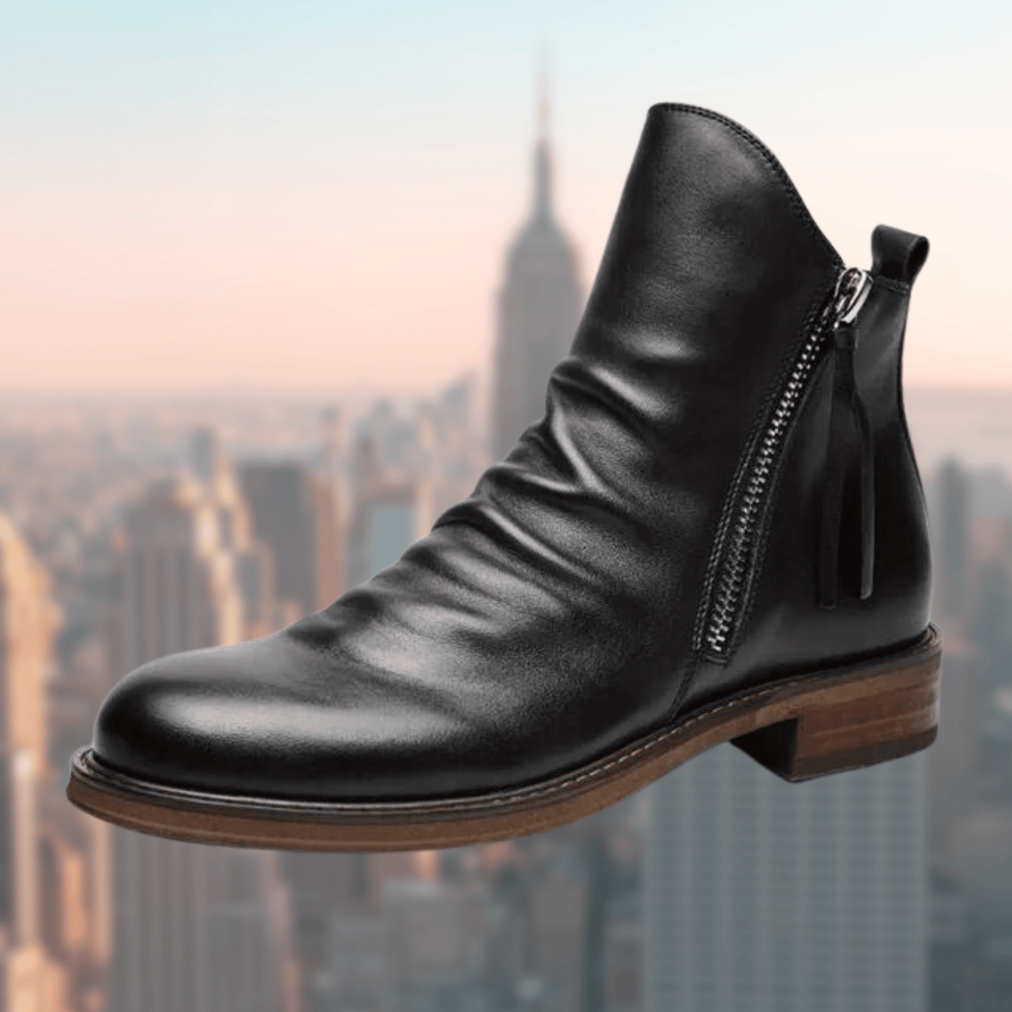 Bottes Chic pour Hommes en Cuir - Marie Montel