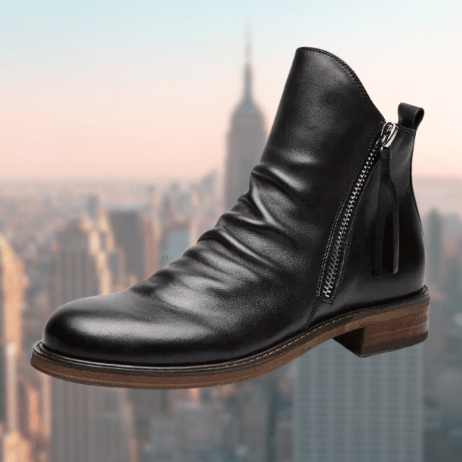 Bottes Chic pour Hommes en Cuir - Marie Montel