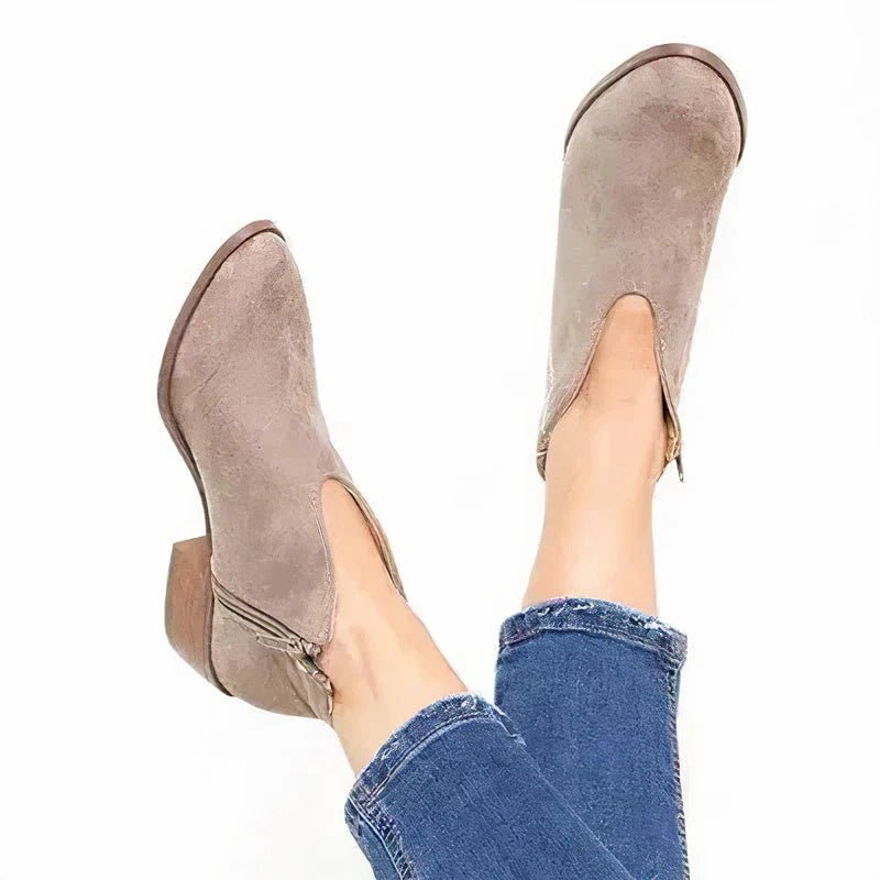 Bottes Confortables en Velours pour Femmes - Marie Montel
