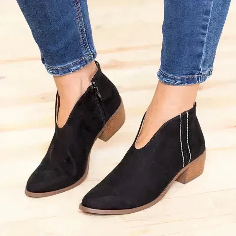 Bottes Confortables en Velours pour Femmes - Marie Montel