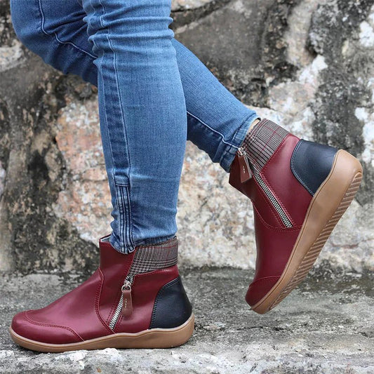 Bottes Confortables et Étanches en Couleur Marron pour Femmes - Marie Montel