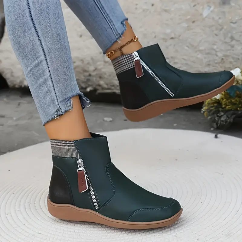 Bottes Confortables et Étanches en Couleur Marron pour Femmes - Marie Montel