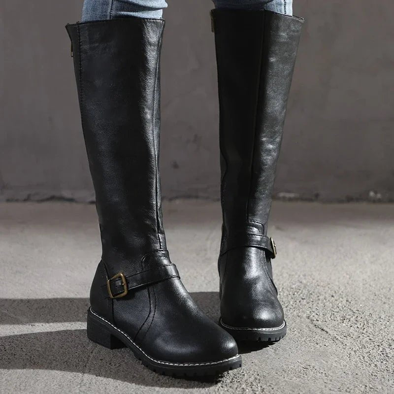 Bottes Élégantes en Cuir pour Femmes - Marie Montel