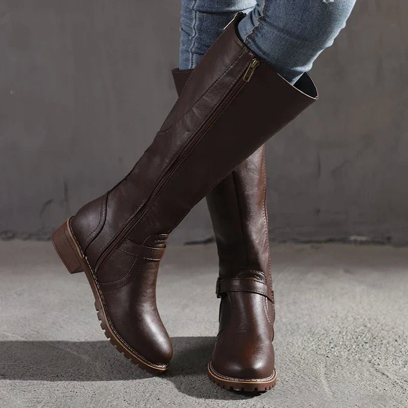 Bottes Élégantes en Cuir pour Femmes - Marie Montel