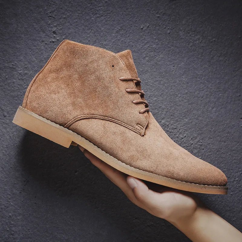 Bottes Élégantes en Daim pour Hommes - Marie Montel