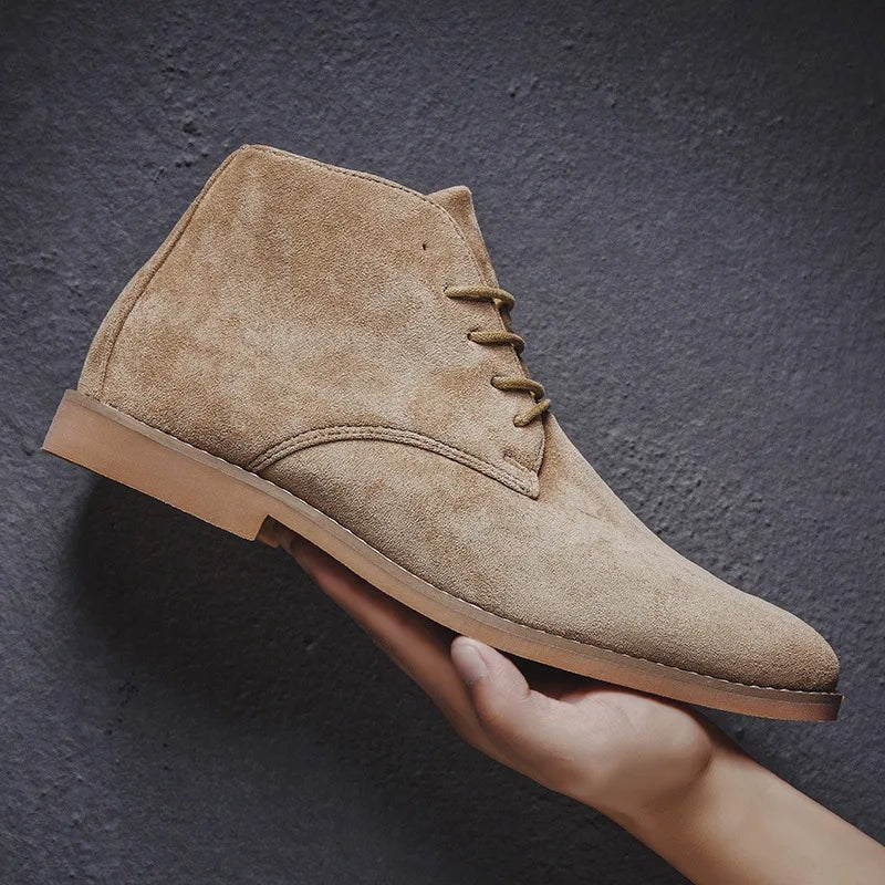 Bottes Élégantes en Daim pour Hommes - Marie Montel