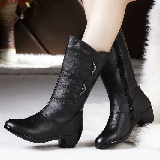 Bottes Élégantes en PU pour Femmes - Marie Montel