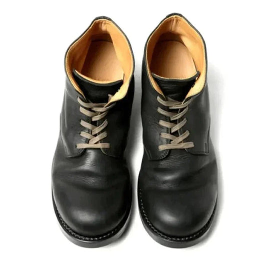 Bottes en Cuir pour Hommes - Noir - Marie Montel