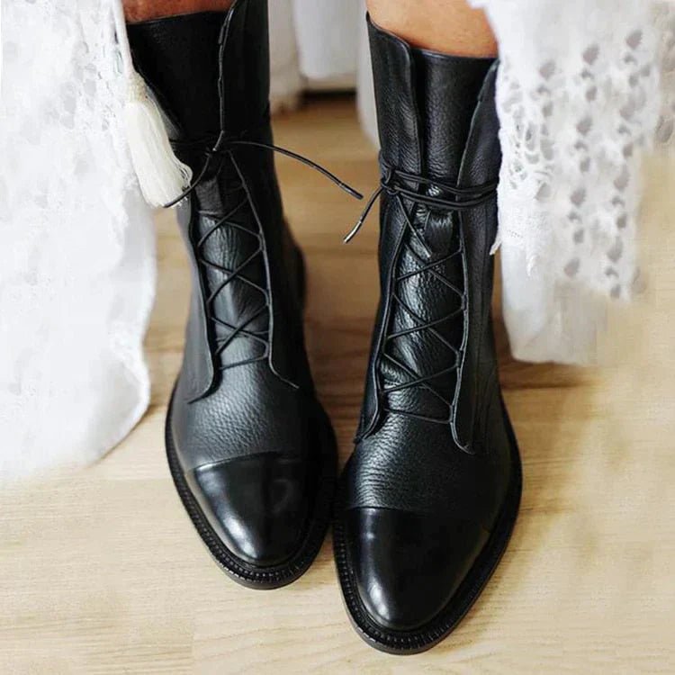 Bottes Vintage Élégantes à Talons pour Femmes - Marie Montel