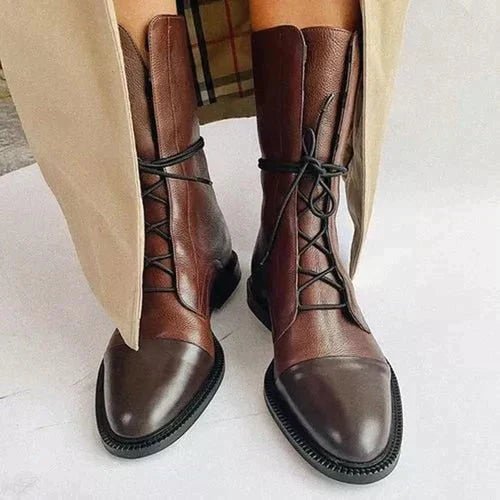 Bottes Vintage Élégantes à Talons pour Femmes - Marie Montel