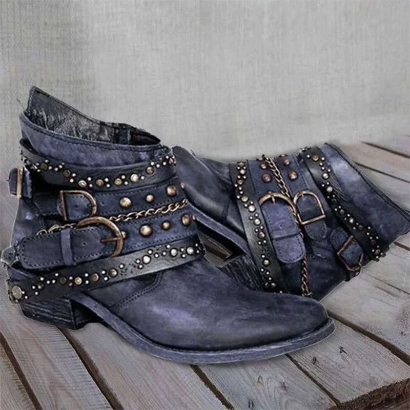 Bottes Vintage Unisex en PU - Marie Montel