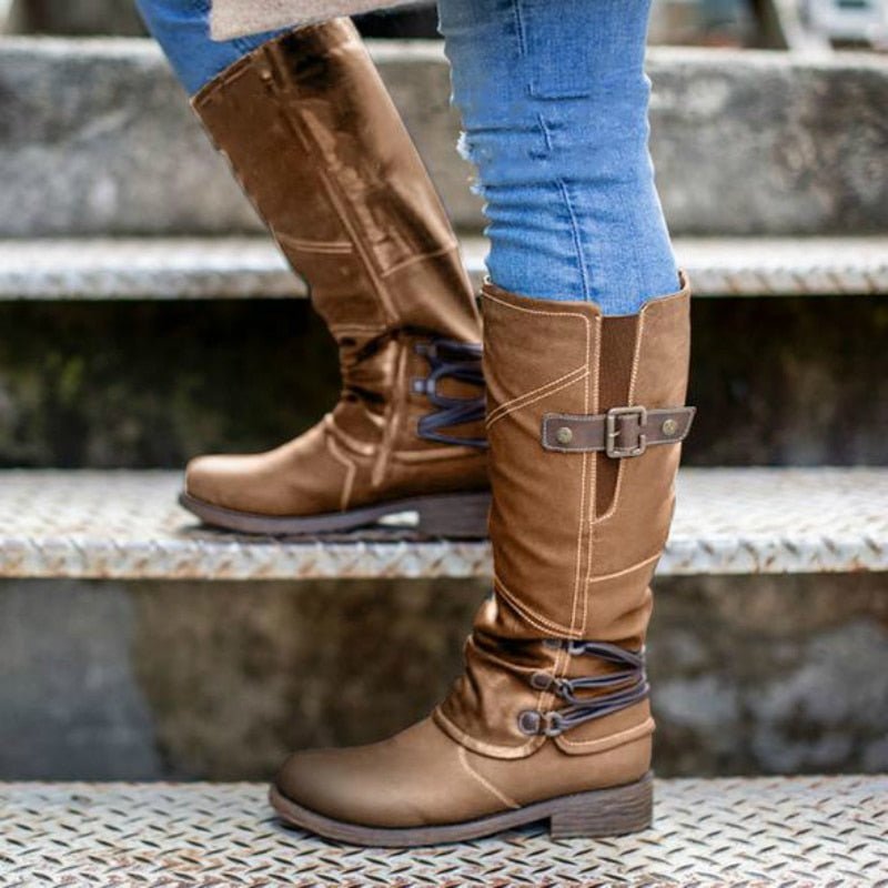 Bottes Visby Semi - Hautes pour Femmes - Marie Montel