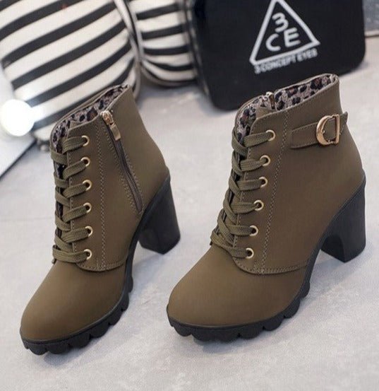 Bottines à Lacets Vintage pour Femmes - Marie Montel