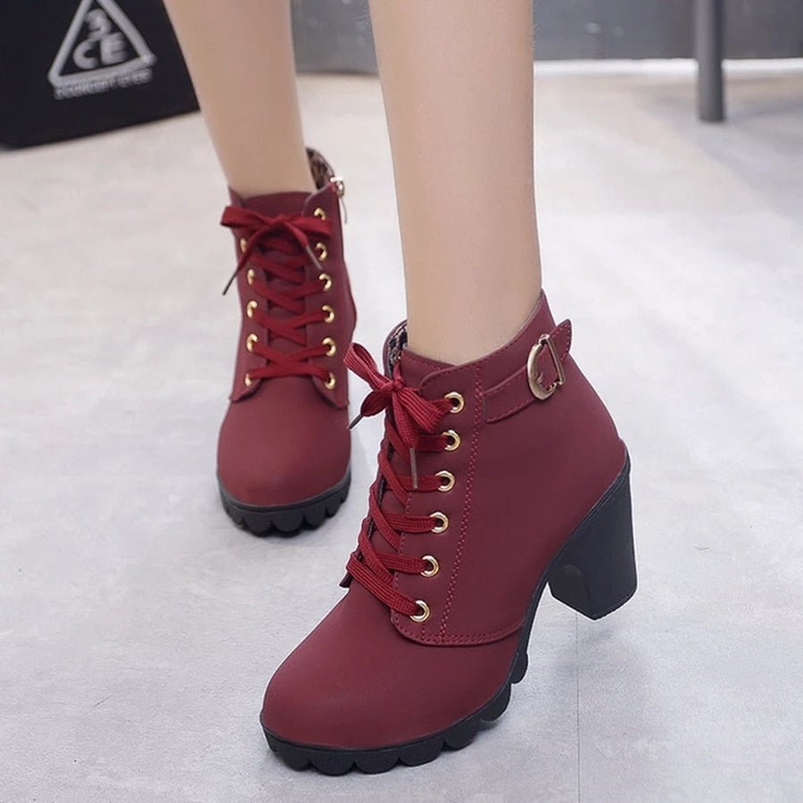 Bottines à Lacets Vintage pour Femmes - Marie Montel