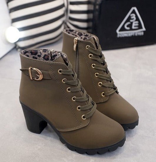 Bottines à Lacets Vintage pour Femmes - Marie Montel
