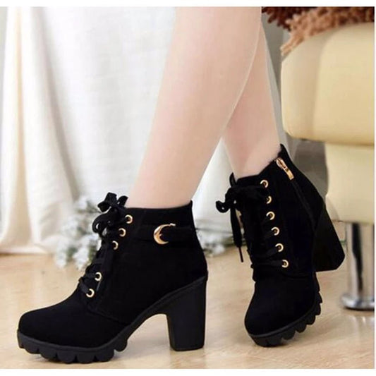 Bottines à Lacets Vintage pour Femmes - Marie Montel