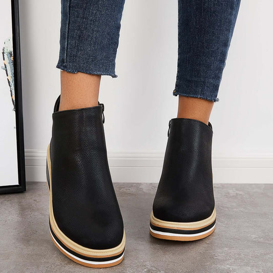 Bottines Élégantes à Zip pour Femmes - Marie Montel