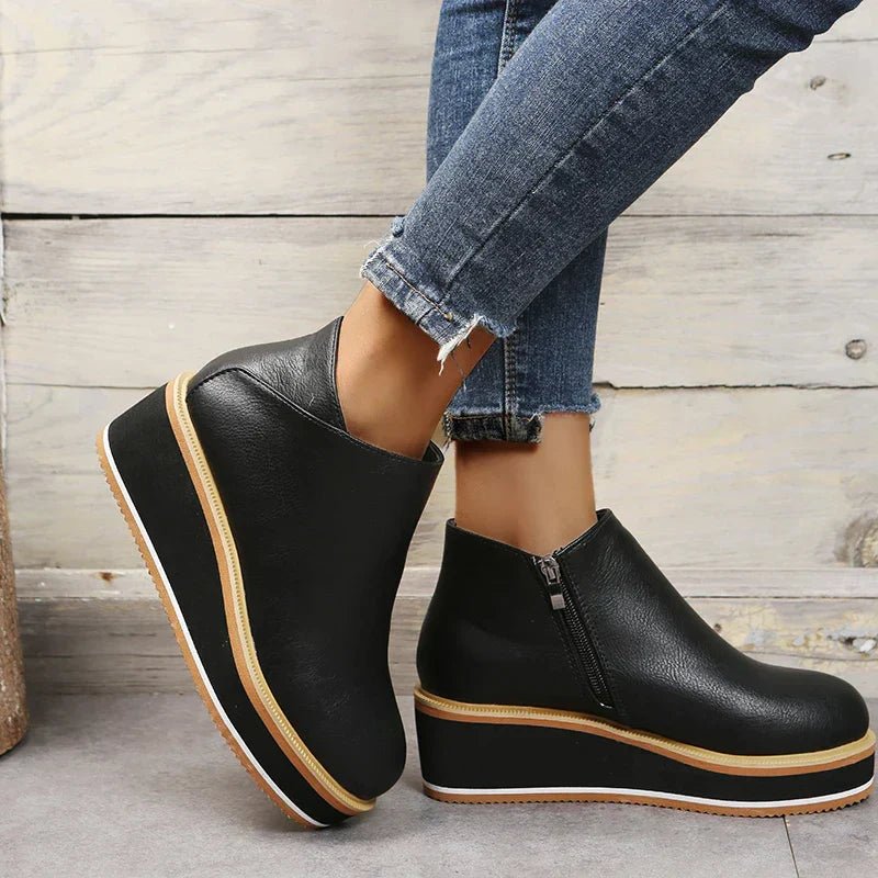 Bottines Élégantes à Zip pour Femmes - Marie Montel