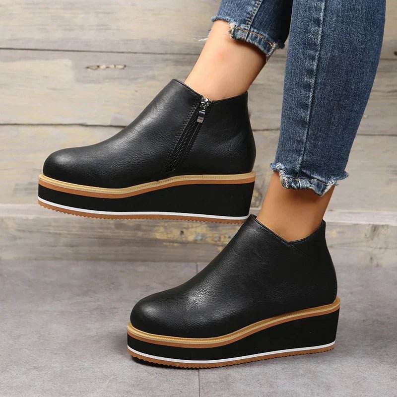 Bottines Élégantes à Zip pour Femmes - Marie Montel