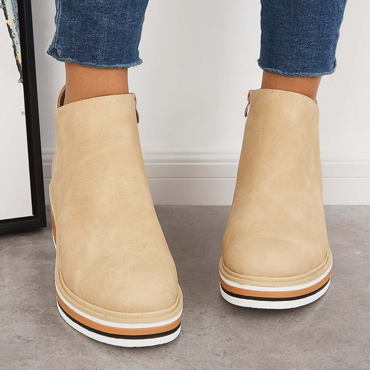 Bottines Élégantes à Zip pour Femmes - Marie Montel