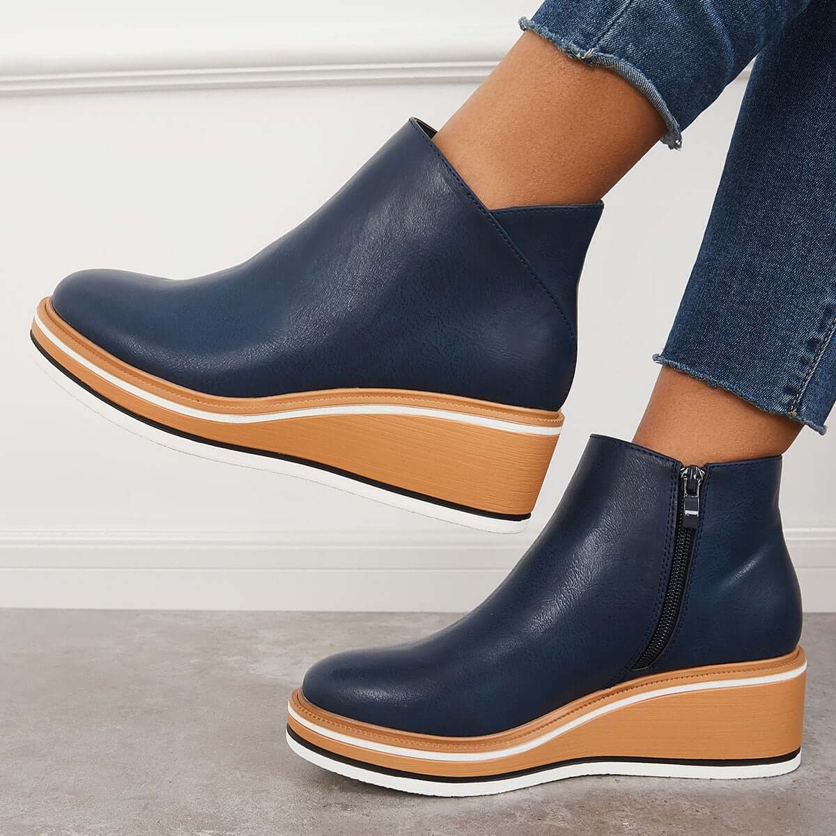 Bottines Élégantes à Zip pour Femmes - Marie Montel