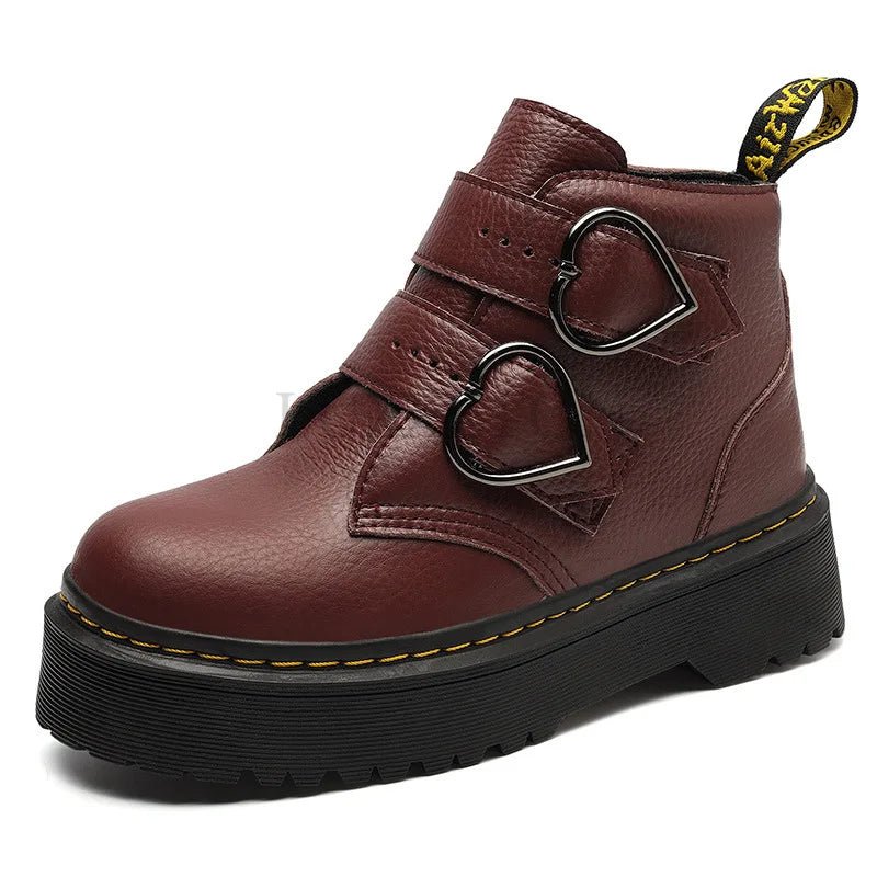 Bottines Élégantes avec Boucles en Cœur pour Femmes - Marie Montel