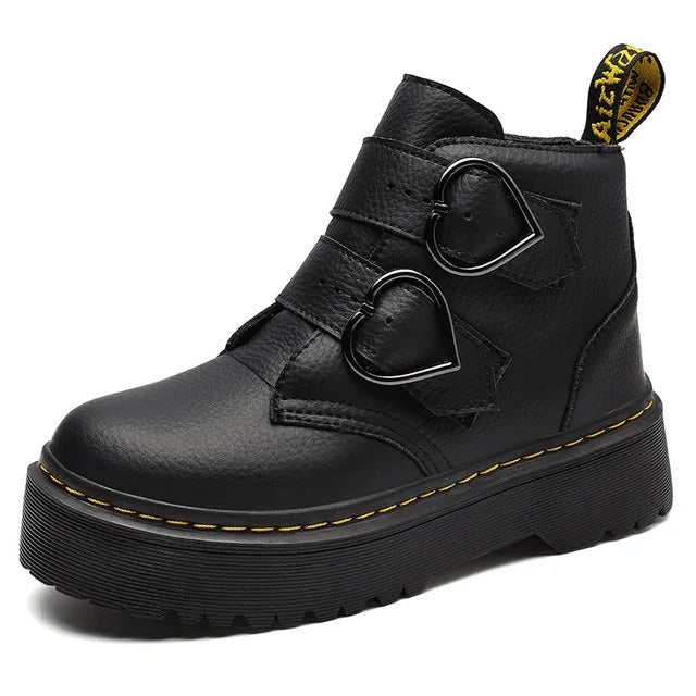 Bottines Élégantes avec Boucles en Cœur pour Femmes - Marie Montel