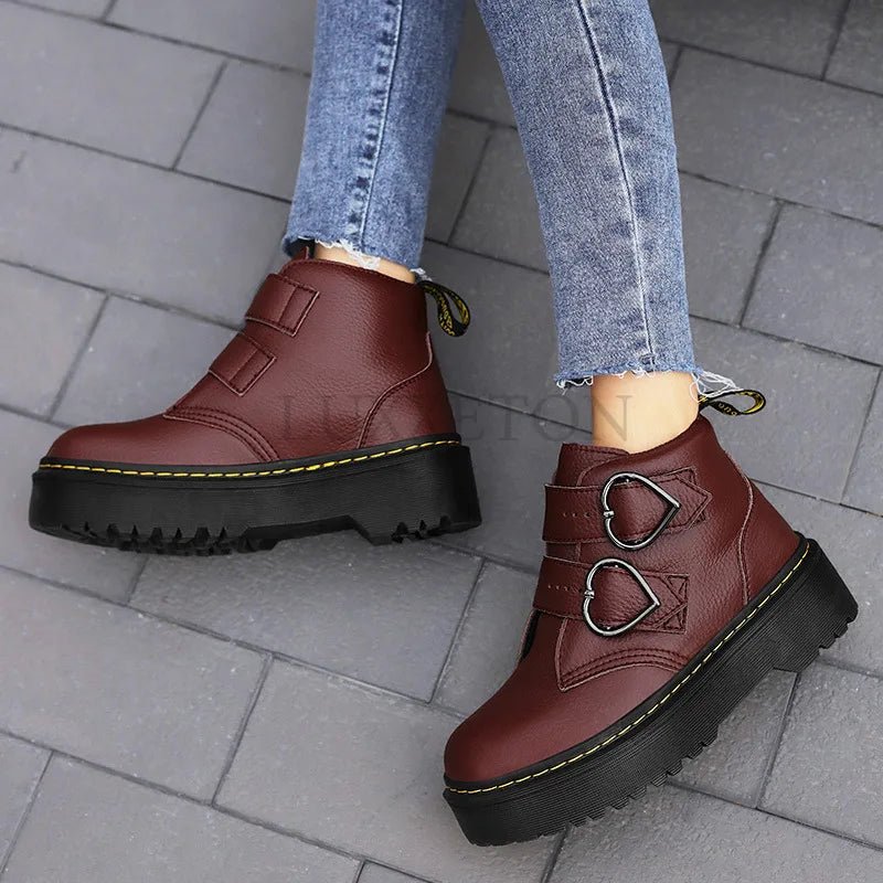 Bottines Élégantes avec Boucles en Cœur pour Femmes - Marie Montel