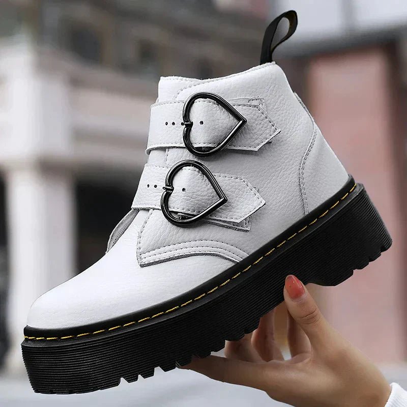 Bottines Élégantes avec Boucles en Cœur pour Femmes - Marie Montel
