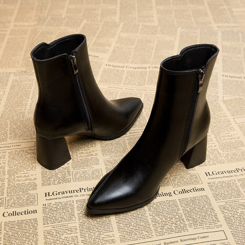 Bottines Élégantes en Noir pour Femmes - Marie Montel