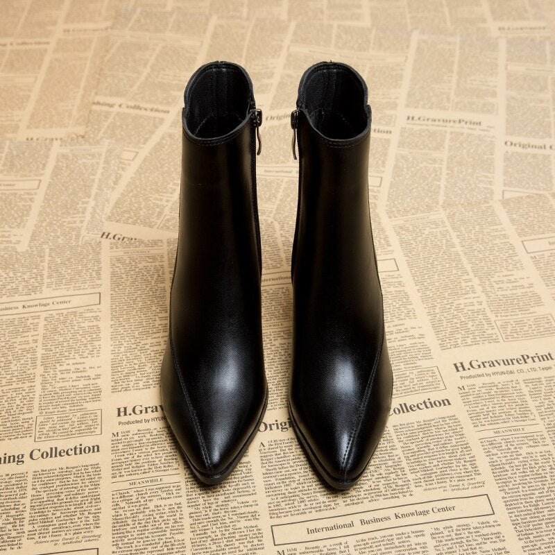 Bottines Élégantes en Noir pour Femmes - Marie Montel