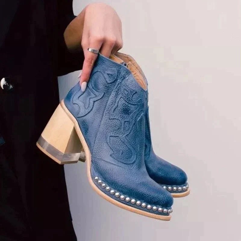 Bottines Élégantes en PU pour Femmes - Marie Montel