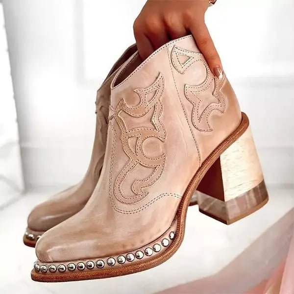 Bottines Élégantes en PU pour Femmes - Marie Montel