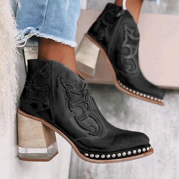 Bottines Élégantes en PU pour Femmes - Marie Montel
