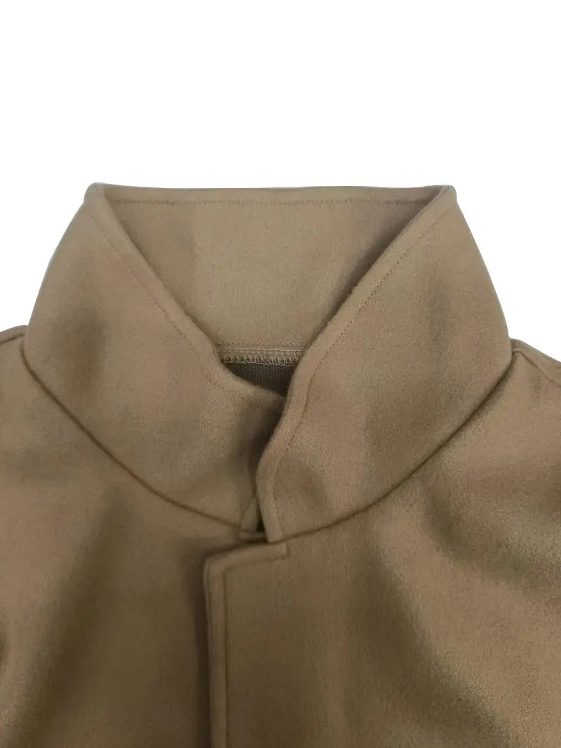 Manteau long à manches longues décontracté rétro pour hommes