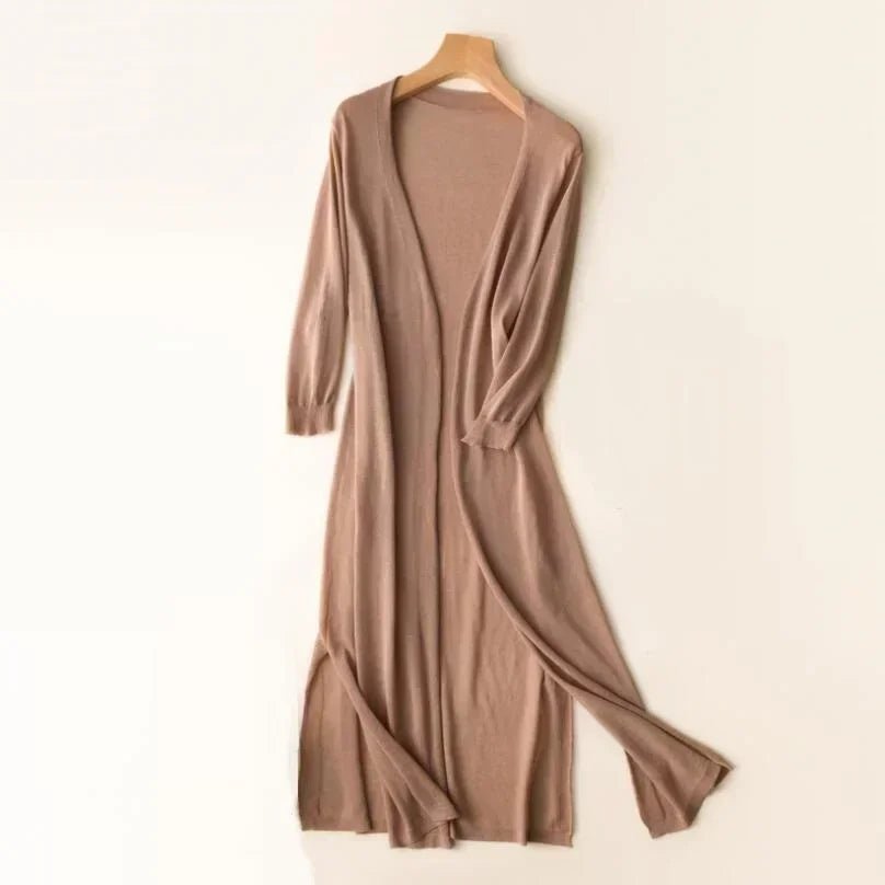 Cardigan Long Léger pour Femmes - Élégance et Confort - Marie Montel