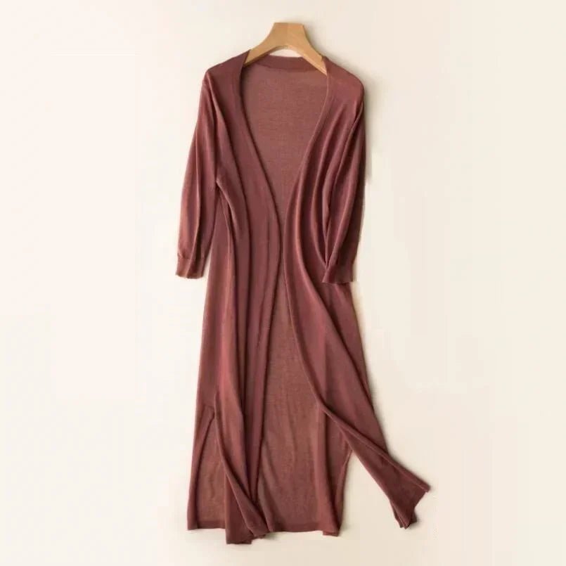Cardigan Long Léger pour Femmes - Élégance et Confort - Marie Montel