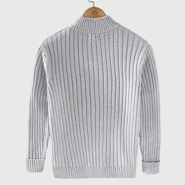 Cardigan Zippé en Maille pour Hommes - Marie Montel