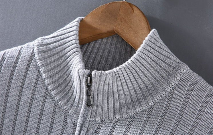 Cardigan Zippé en Maille pour Hommes - Marie Montel