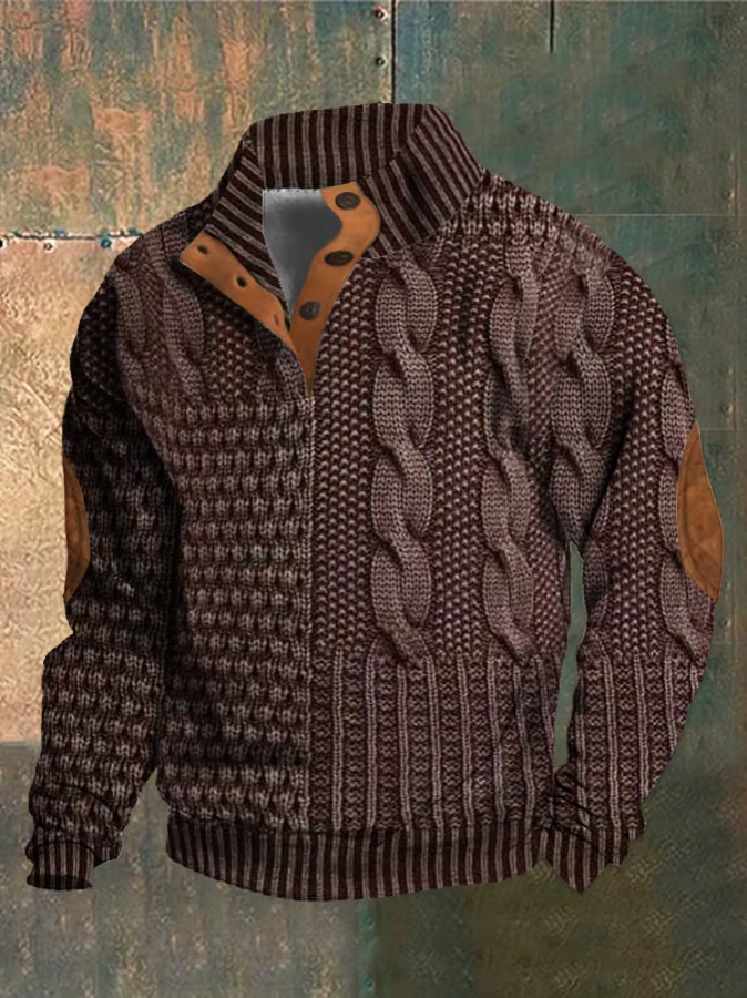 Pullover Confortable Rétro pour Hommes