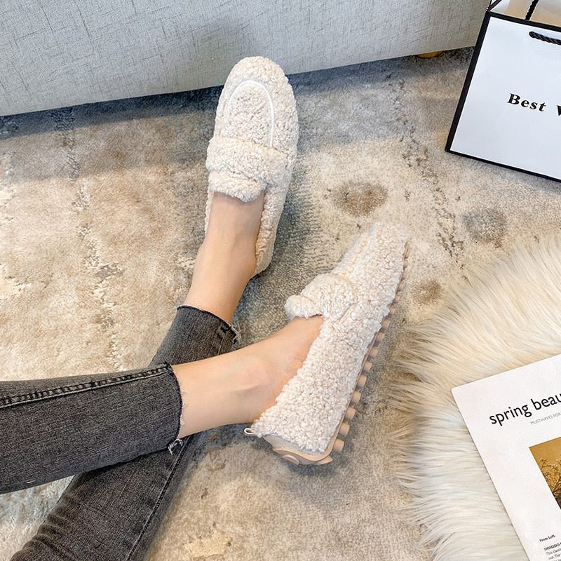 Chaussons Confortables en Mouton pour Femmes - Marie Montel