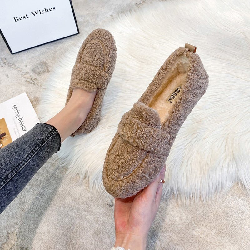 Chaussons Confortables en Mouton pour Femmes - Marie Montel