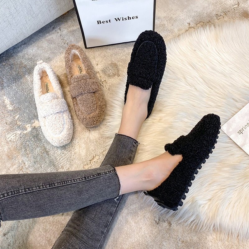 Chaussons Confortables en Mouton pour Femmes - Marie Montel
