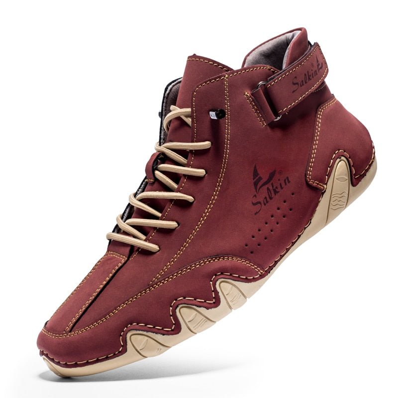 Chaussures Barfuß Confortables en Cuir pour Hommes - Marie Montel