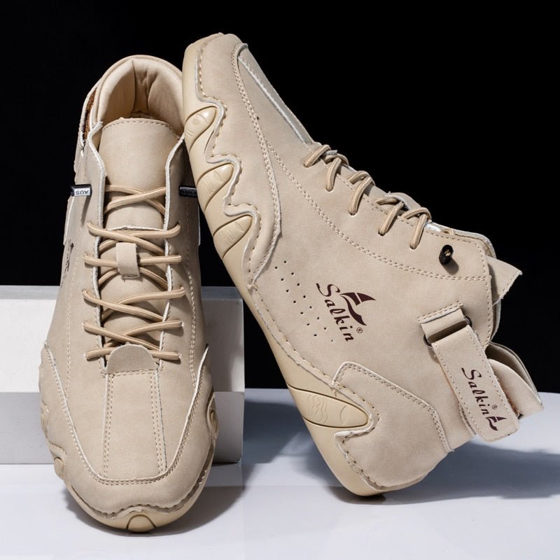 Chaussures Barfuß Confortables en Cuir pour Hommes - Marie Montel