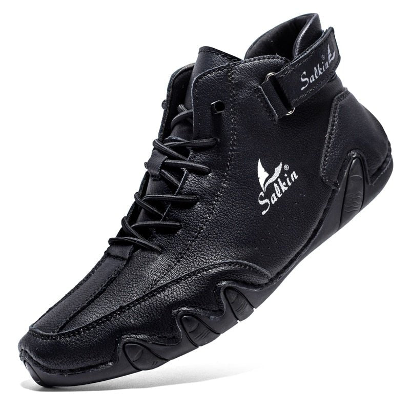 Chaussures Barfuß Confortables en Cuir pour Hommes - Marie Montel
