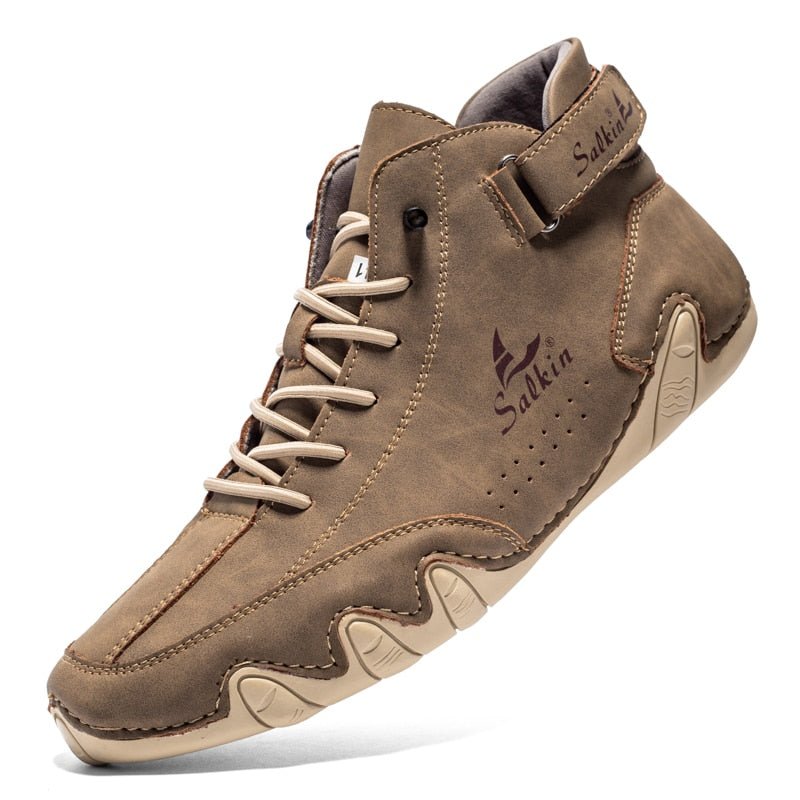 Chaussures Barfuß Confortables en Cuir pour Hommes - Marie Montel